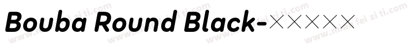 Bouba Round Black字体转换
